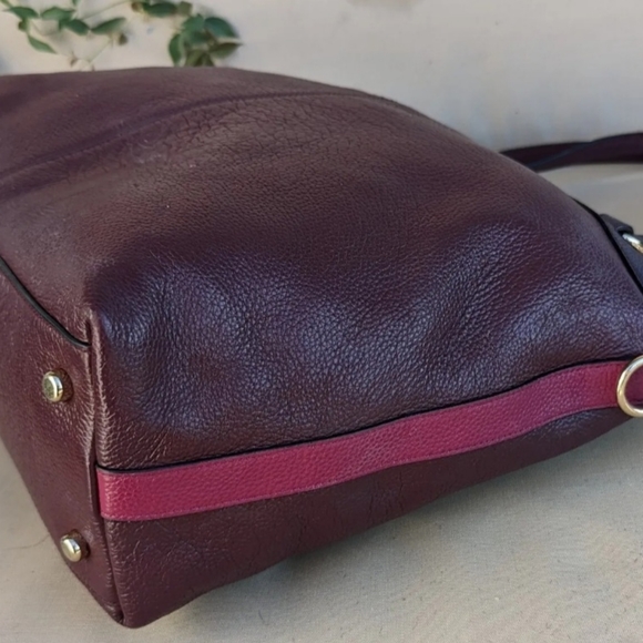 👜COACH colorblock tote shoulder purse - Picture 3 of 15